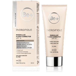 Be+ maquillaje fluido corrector SPF15 40 ML oscuro