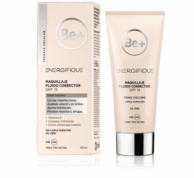 Be+ maquillaje fluido corrector SPF15 40 ML oscuro